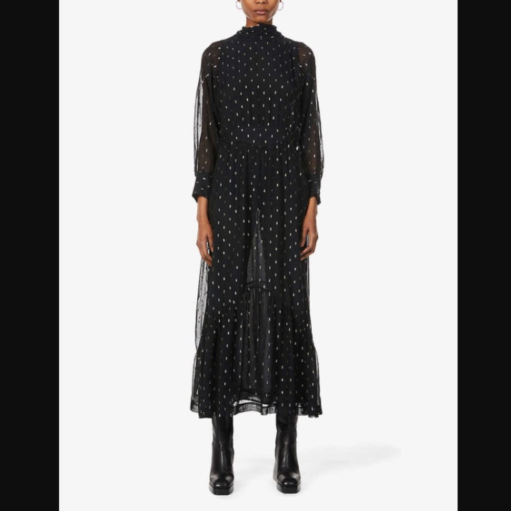 ba&sh Romy Dress - Noir - Size 1 (Small) - Holiday Dress - NEW WITH TAGS